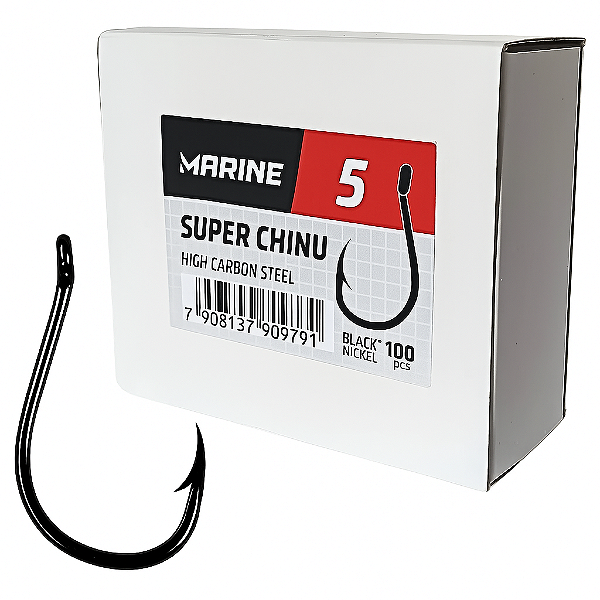 Caixa de Anzol preto Super Chinu Nº 5 - Marine
