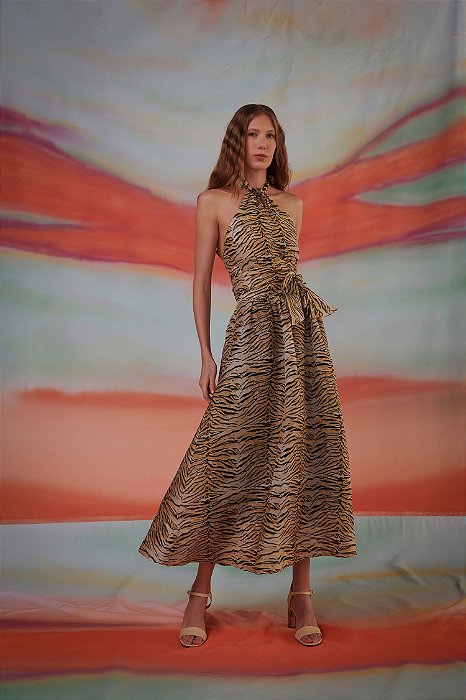 VESTIDO LEONA TIGRE