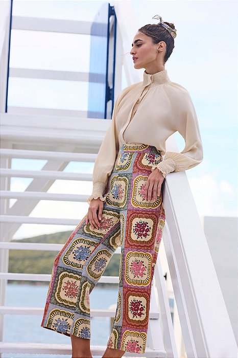 CALÇA MAYRA AZULEJO