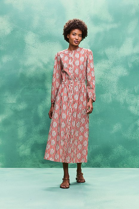 VESTIDO CHEMISE MIRANDA RETRÔ FLORAL