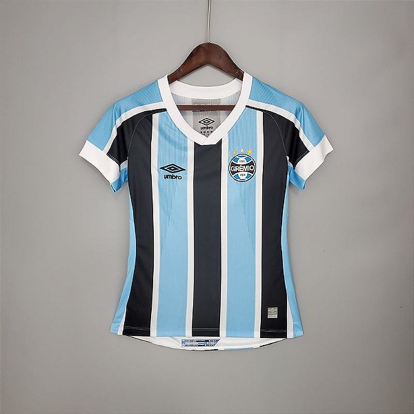 Camisa Grêmio I 21/22 Torcedor Feminina - Tricolor - CP SPORTS SA - A gente  faz seu estilo!