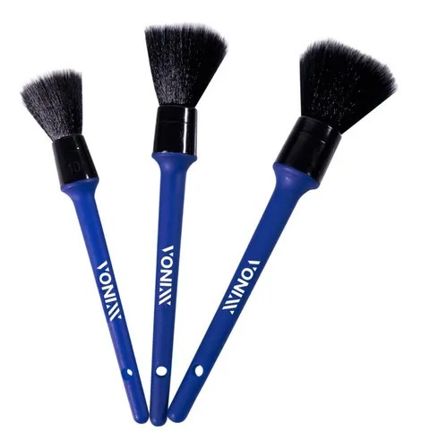 Kit 3 Pincéis Para Detalhamento Ultra Macios Vonixx