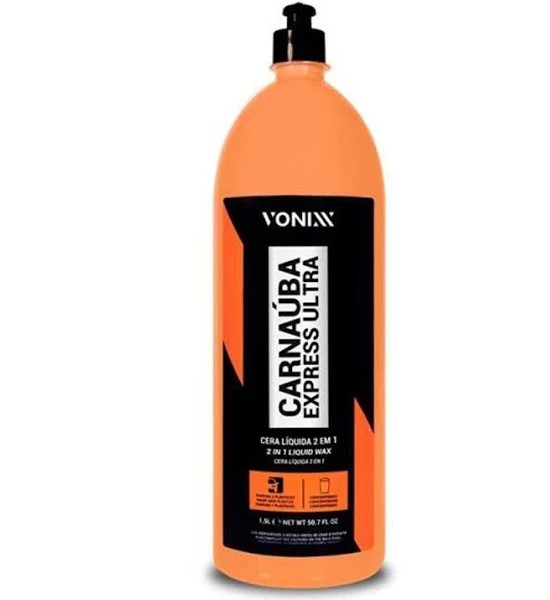 Carnaúba Express Ultra 2 em 1 - Pintura e Plástico 1,5L Vonixx