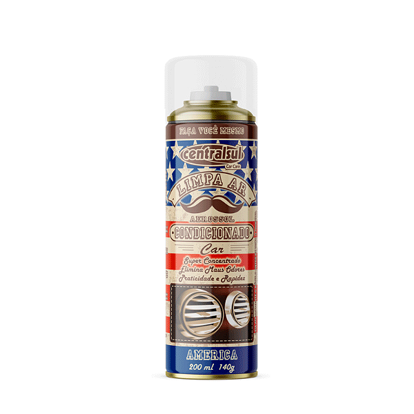 Limpa Ar Condicionado Aerossol Car América 200ml Centralsul
