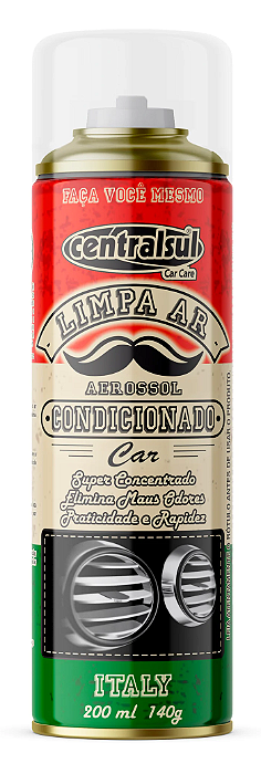 Limpa Ar Condicionado Aerossol Car Italy 200ml Centralsul