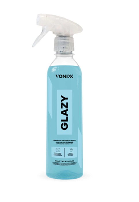 Glazy Limpador De Vidros 4 Em 1 Reduz Atrito E Riscos 500ml Vonixx