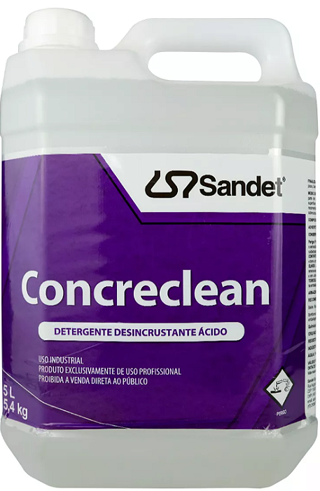 Concreclean Detergente Desincrustante Ácido Sandet - 5l