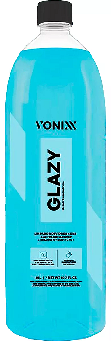 Glazy Limpador De Vidros 4 Em 1 Reduz Atrito E Riscos 1,5L Vonixx