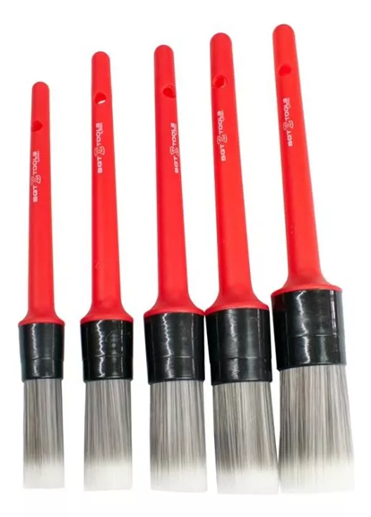 Kit 5 Pincéis Para Detalhamento Interno Sigma Tools - Sgt