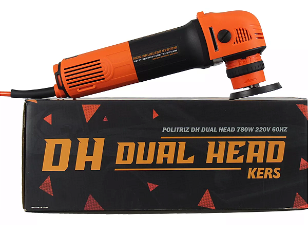 Mini Politriz Dual Head 3 110v Suportes Rotativa e Orbital Kers