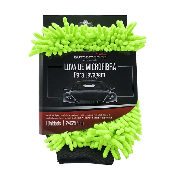 Luva de Microfibra Para Lavagem Dupla Ação Autoamérica