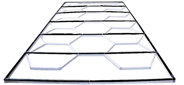 Gabarito para Iluminação Colmeia 14 Celulas Kers