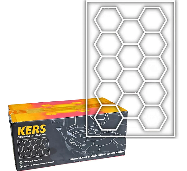 Iluminação Colmeia 14 Células 220v 6000k Led Kers
