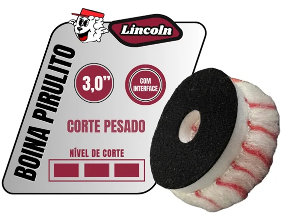 Boina Pirulito Corte Pesado 3 pol C/Interface Lincoln