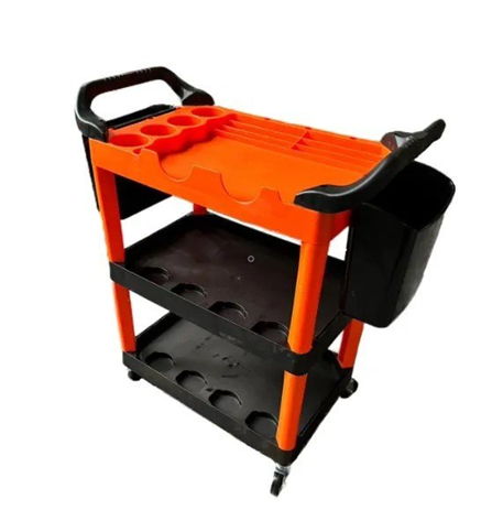 Carrinho Storage Detail Preto e Laranja Com 2 Cestos Kers