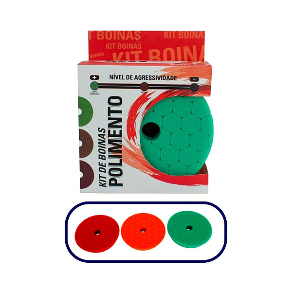 Kit 3 Boinas de Espuma 5 Polegadas (Corte, Refino e Lustro) Sgt - Sigma Tools