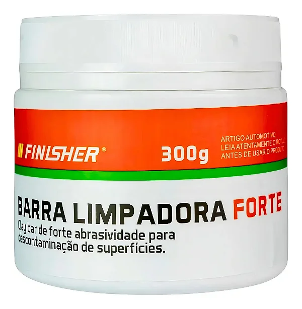 Clay Bar Barra Limpadora Forte 300gr Finisher