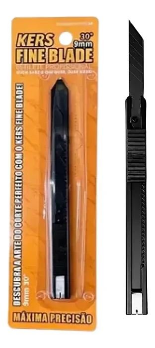 Estilete Profissional Fine Blade 9mm 30° Corte De Ppf Kers