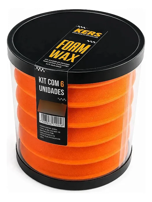 Kit 6 Aplicadores De Espuma Foam Wax Kers