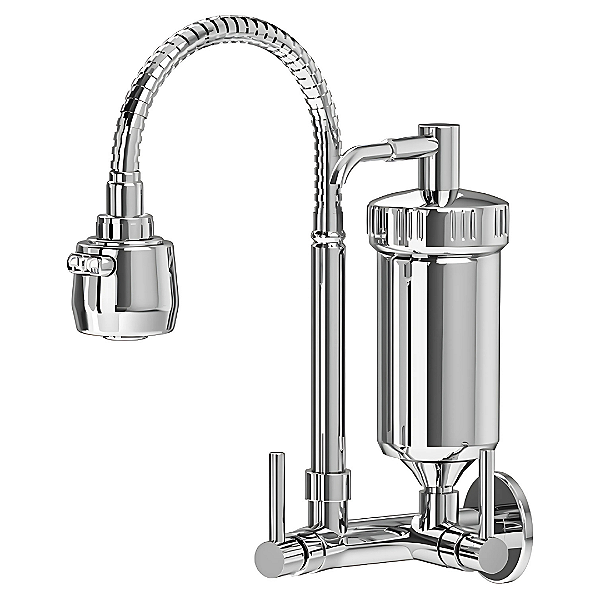 Torneira Metal Inox Filtro Gourmet Cozinha Parede COD-1132-7
