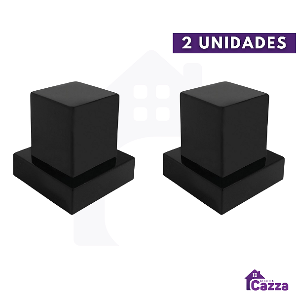Kit 02 Acabamento Quadrado ABS Para Registro 1/2, 3/4 Padrão