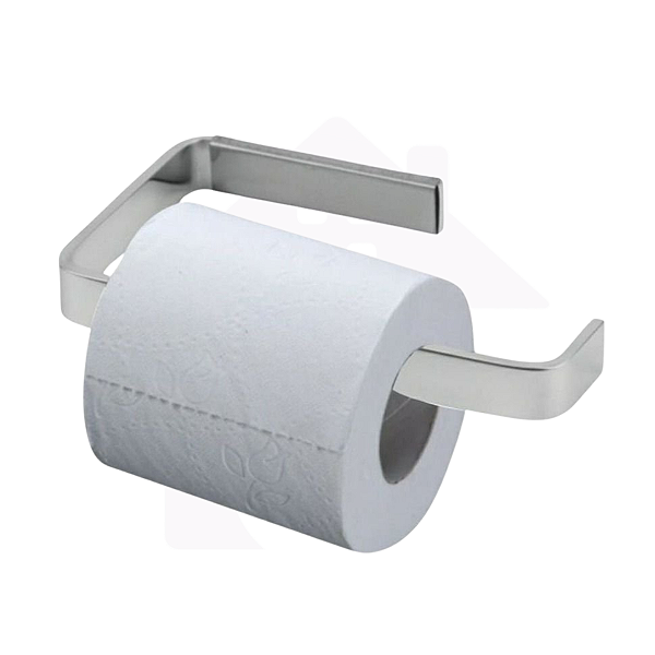Papeleira Porta papel Quadrada Alumínio e inox 13cm Cod12