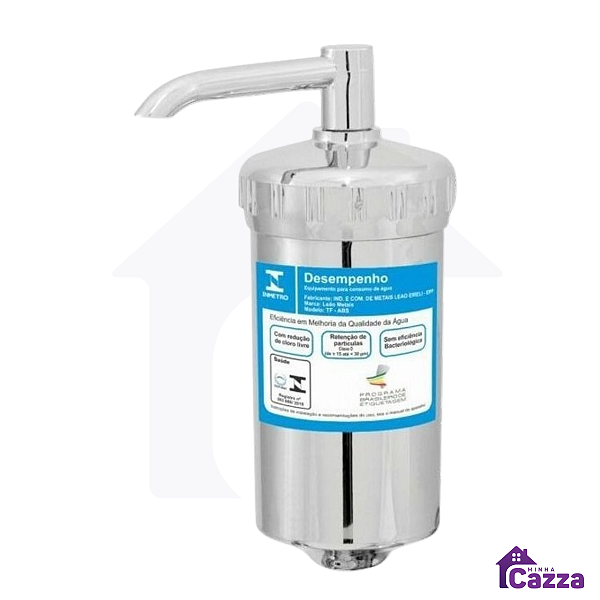 Filtro Copo Cromado Para Torneira Com Vela Pró Saúde