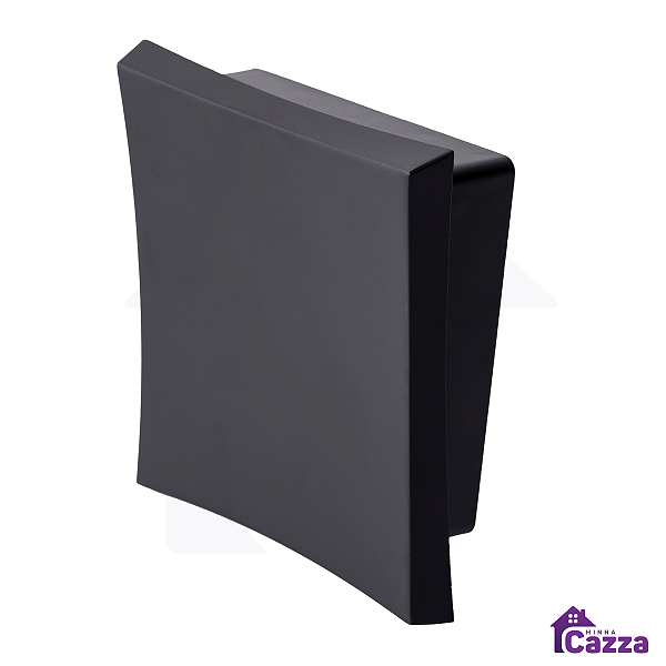 Acabamento Para Válvula de Descarga Banheiro Linha Luxo Abaulado Preto