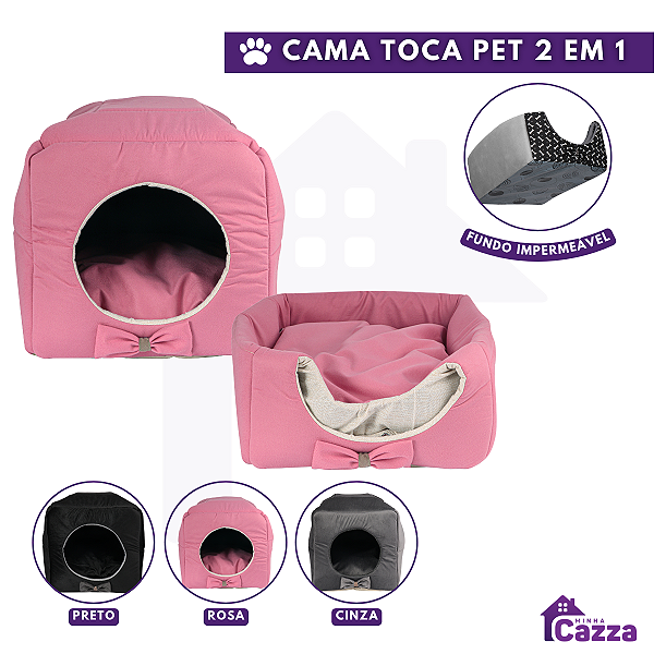 Caminha Pet Toca Iglu 3 EM 1 Cama Para Cães e Gatos Com Almofada