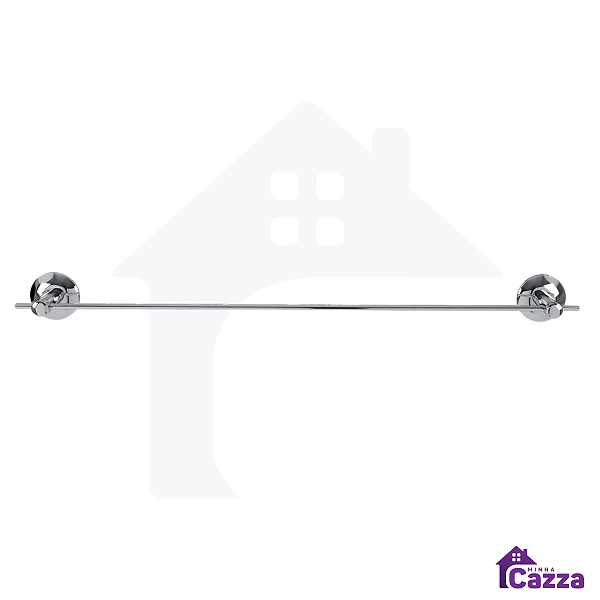 Porta Toalha Reto Stander Polido Cromado