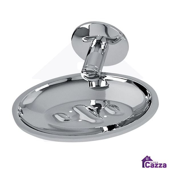 Saboneteira Porta Sabonete Inox Parede com Fixação dupla