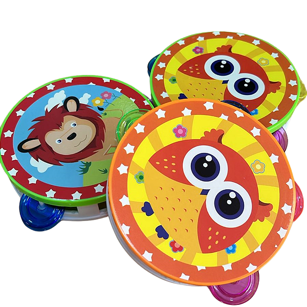 PANDEIRO INFANTIL ESTAMPADO