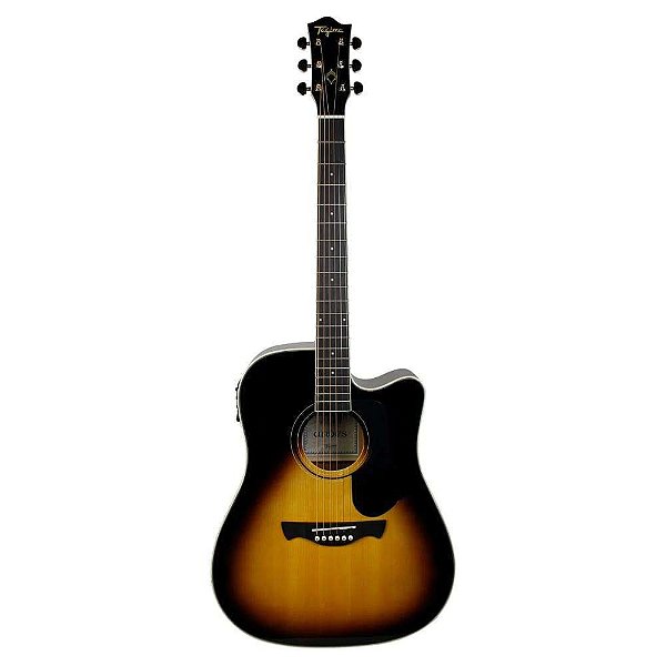 Violão Tagima Andes Aço Elétrico Agathis Latin America Folk Sunburst VSB