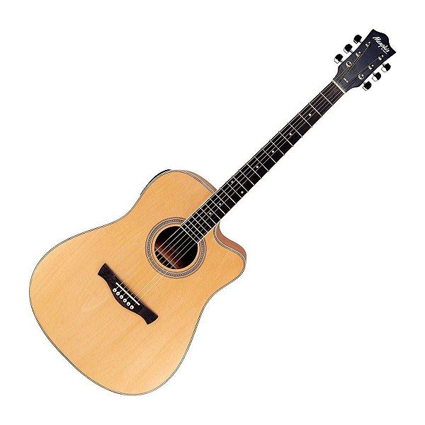 Violão Tagima Memphis MW-20 Elétrico Cutaway Natural Fosco - Cordas de Aço