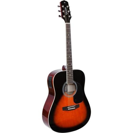 Violão GIANNINI Eletroacústico Dreadnought Folk Aço GD-1 3 Tone Sunburst
