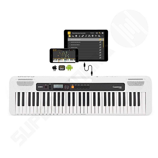 Teclado Musical CASIOTONE CT-S200 CASIO Branco 61 Teclas Aplicativo Chordana Play