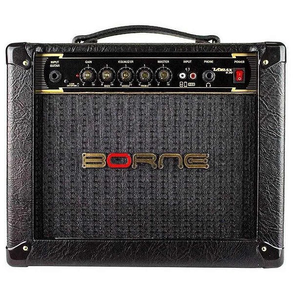 Cubo Amplificador para Guitarra Borne Vorax 630 Preto 25W RMS