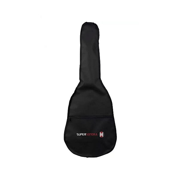 Capa Violão Preta Folk Simples - Nylon