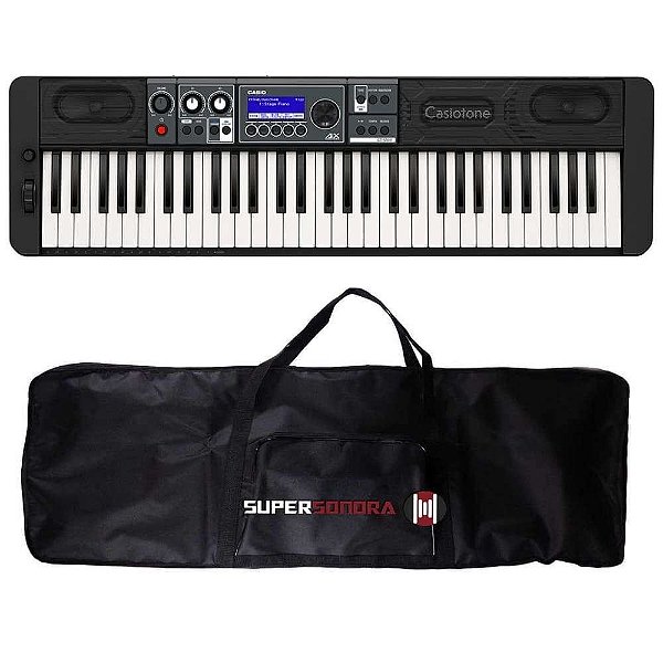 Teclado Musical Casiotone CT-S500 Preto - 61 Teclas + Capa