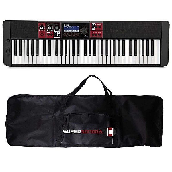 Teclado Musical CASIOTONE CT-S1000V Preto - 61 Teclas + Capa