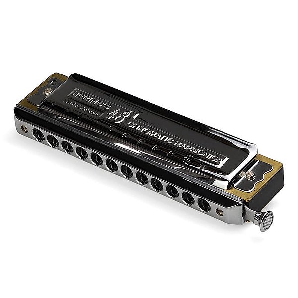 Gaita De Boca Cromática 48 Vozes A LÁ SHG Hering 5148