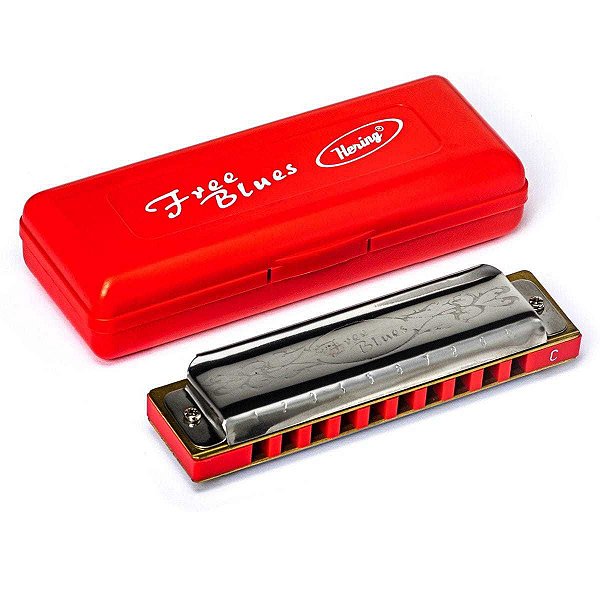 Gaita de Boca Diatônica Free Blues C 20 Vozes - Hering Shg