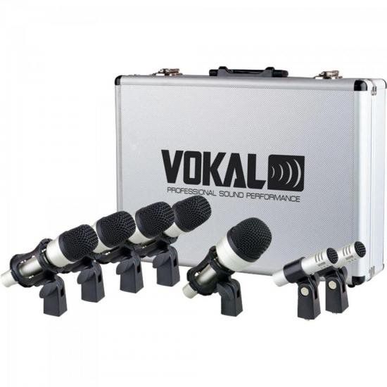 Kit Microfones para Bateria Com Phantom Power VOKAL