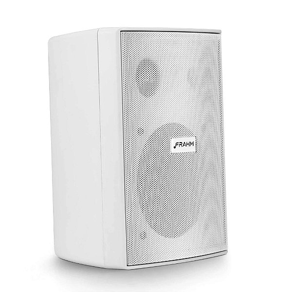 Par de Caixas de Som Frahm PS200 Branca 60W + Suporte