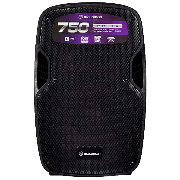 Caixa de Som Ativa Bluetooth 15" Waldman RC-750X 750W Amplificada