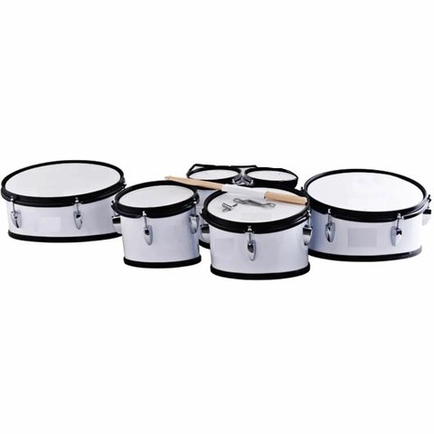 Sextoton Tenor Drums Fanfarra Profissional Luen - Linha Marching Band Madeira - Com Colete