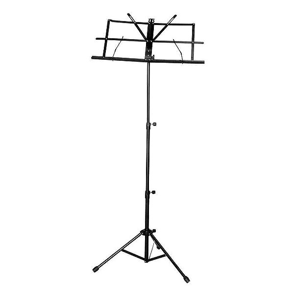 Estante para Partitura Reforçada Preta com Regulagem - SM008