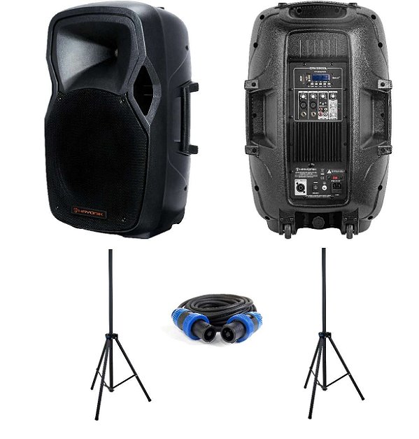 Caixa de Som Ativa + Passiva Hayonik CPA 15600L Ativa 600 Watts - 15 Polegadas