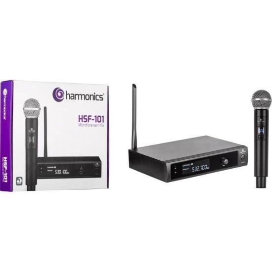 Microfone sem Fio de Mão UHF HSF-101 HARMONICS