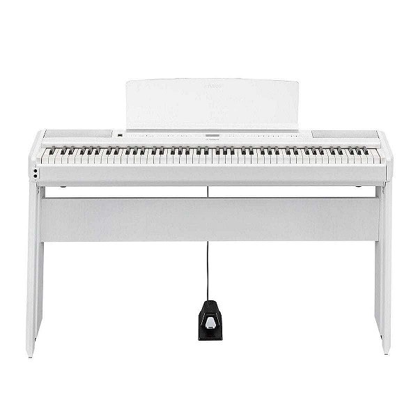 Kit Piano Digital Yamaha P-515 Branco + Estante L515 Branca
